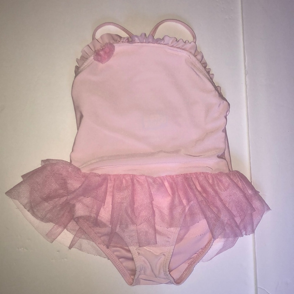 Baby Buns tutu swim bathing suit girls 24 mo pink